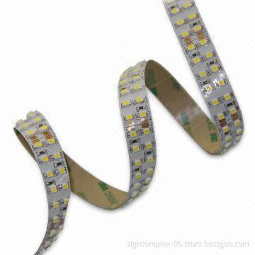 Flexible LED Strip with 24V DC Voltage and 2-line High Brightness SMD LEDs on 16mm Wide FPC Board